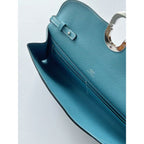 HERM Maillon To Go Wallet in Blue Jean Epsom Calfskin