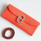 HERM Maillon To Go Wallet in Rose Jaipur Epsom Calfskin