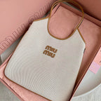 IVY 40 TOTE IN WHITE CANVAS