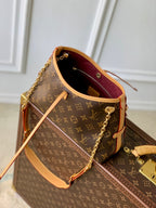 LOUIS VUITTON CARRY ALL 26 IN BROWN MONOGRAM CANVAS AND CALFSKIN GOLD HARDWARE