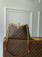 LOUIS VUITTON CARRY ALL 26 IN BROWN MONOGRAM CANVAS AND CALFSKIN GOLD HARDWARE