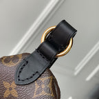 KEEPIT BUMBAG 29 IN BROWN DAMIER AZUR COATED MONOGRAM CANVAS