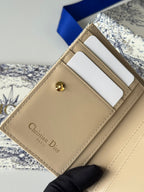 CHANEL DIOR 25S 30 MONTAIGNE DAHLIA WALLET 11 IN LIGHT BLUE DIOR OBLIQUE JACQUARD
