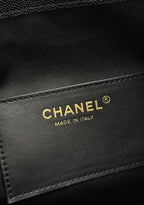 CHANEL 25S HOBO BAG 30 IN BLACK CAVIAR