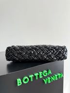 KELIMERO CHA-CHA CLUTCH 28.5 IN BLACK LAMBSKIN