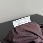 SMALL DUSTBAG 21 IN DARK BROWN LAMBSKIN