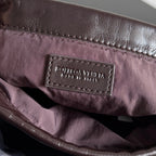 SMALL DUSTBAG 21 IN DARK BROWN LAMBSKIN