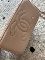 CHANEL 25S VANITY BAG 17 IN LIGHT PINK CAVIAR LEATHER