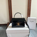 TEEN NINO BAG 20 IN BLACK GLOSSY CALFSKIN GOLD HARDWARE