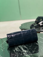 PRADA HANDBAG 32 IN BLACK SOFT SMOOTH LAMBSKIN