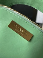 CHANEL MEDIUM 36 SHOPPING BAG IN GREEN MINT CALFSKIN