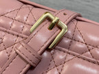 DIOR MINI BAG 24 IN ROSE PINK PATENT CANNAGE CALFSKIN