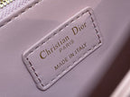 DIOR MINI BAG 24 IN ROSE PINK PATENT CANNAGE CALFSKIN