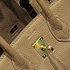 HERMES 25S  BIRKIN 25 IN DARK BROWN CALFSKIN GOLD HARDWARE