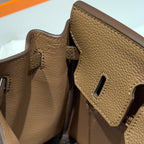 HERMES 25S  BIRKIN 25 IN DARK BROWN CALFSKIN GOLD HARDWARE