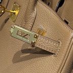 HERMES 25S  BIRKIN 25 IN DARK BROWN CALFSKIN GOLD HARDWARE