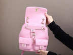 CHANEL 25S BACKPACK 21 CM IN LIGHT PINK LAMBSKIN