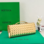 BV Long Clutch Andiamo 31 Gold Metalic Leather Ghw