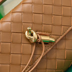 BV Long Clutch Andiamo 31 Tan Leather Ghw