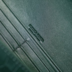 BV Long Clutch Andiamo 31 Dark Green Crocodile Calfskin Ghw