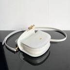 CELINE TRIOMPHE 15  White Calfskin Handbag