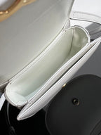 CELINE TRIOMPHE 15  White Calfskin Handbag