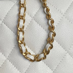 CHANEL 25S HOBO BAG 22 IN WHITE CAVIAR LEATHER