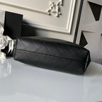 CHANEL 25S HOBO BAG 45 IN BLACK LAMBSKIN