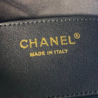 CHANEL 25S HOBO BAG 32 IN BLACK LAMBSKIN