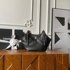 CHANEL 25S TOTE BAG 28 IN BLACK CALFSKIN WITH GOLD HARDWARE