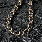 CHANEL 25S VANITY BAG 20 IN BLACK CAVIAR LEATHER