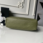 CHANEL 25S HOBO BAG 45 IN DARK GREEN LAMBSKIN