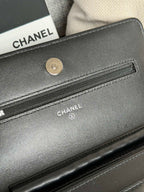 CHANEL WOC ENTRUPY 19 BAG IN BLACK CALFSKIN