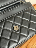 CHANEL WOC ENTRUPY 19 BAG IN BLACK CALFSKIN