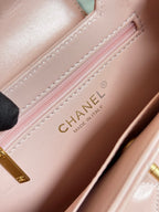 CHANEL KELLY SHOPPING BAG 19 IN LIGHT PINK CALFSKIN GOLD HARDWARE