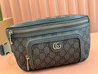 OPHIDIA BELT BAG 26 IN GREY GG CALFSKIN