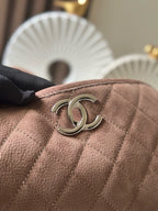 CHANEL 25S FLAP BAG 34 IN BROWN SUEDE