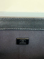 CHANEL BOY 25S 25 CM IN BLACK LAMBSKIN