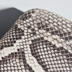 KNOT CHAIN CLUTCH 20.5 IN SNAKE PATTERN CALFSKIN