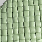 KNOT CHAIN CLUTCH 20.5 IN LIGHT GREEN LAMBSKIN