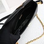 PRADA MINI FLAP BAG 20 IN BLACK SAFFIANO LEATHER GOLD HARDWARE