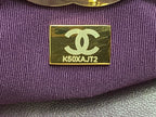 CHANEL 39 LARGE SHOPPING BAG IN VIOLET CALFSKIN