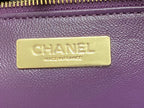 CHANEL 39 LARGE SHOPPING BAG IN VIOLET CALFSKIN