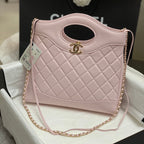CHANEL SMALL 30 SHOPPING BAG IN LIGHT PINK CALFSKIN