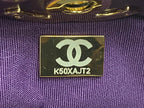 CHANEL SMALL 30 SHOPPING BAG IN VIOLET PURPLE CALFSKIN