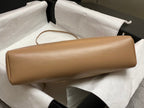 CHANEL SMALL 30 SHOPPING BAG IN CAMEL BROWN CALFSKIN