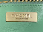CHANEL MINI 23 SHOPPING BAG IN GREEN MINT CALFSKIN