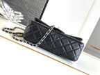 CHANEL SMALL 20 FLAP BAG IN BLACK CALFSKIN