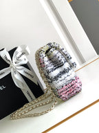 CHANEL MINI 21 FLAP BAG IN COLORFUL WOOL TWEED