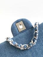 CHANEL MINI 25 CLASSIC BAG IN BLUE COBALT DENIM